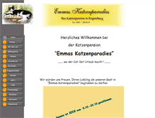 Tablet Screenshot of emmas-katzenparadies.de